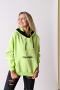 салатовый фото Женская толстовка K9.0376 купить в Одессе по оптовым ценам