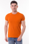 оранжевый фото Мужская футболка 1024 купить в Одессе по оптовым ценам