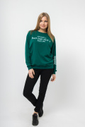 зеленый фото Женский свитшот К9.0663 купить в Одессе по оптовым ценам