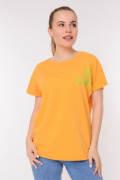 оранжевый фото Женская футболка 900676 купить в Одессе по оптовым ценам