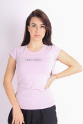 сиреневый фото Женская футболка 1071 купить в Одессе по оптовым ценам