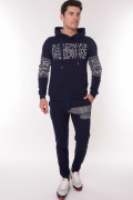 темно синий фото Мужской спортивный костюм 900405 купить в Одессе по оптовым ценам