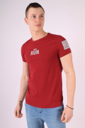 красный фото Мужская футболка 0631 купить в Одессе по оптовым ценам