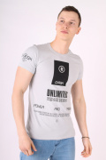 светло-серый фото Мужская футболка 1005 купить в Одессе по оптовым ценам