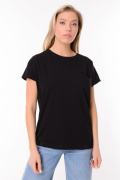 черный фото Женская футболка 900705 купить в Одессе по оптовым ценам
