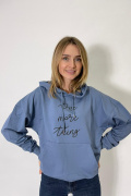 синий фото Женский свитшот 1052 купить в Одессе по оптовым ценам
