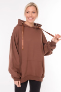 коричневый фото Женское худи 900575 купить в Одессе по оптовым ценам