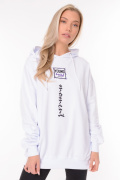 белый фото Женское худи 900581 купить в Одессе по оптовым ценам