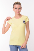желтый фото Женская футболка 900628 купить в Одессе по оптовым ценам