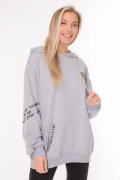 серый фото Женское худи 900591 купить в Одессе по оптовым ценам