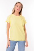 желтый фото Женская футболка 900705 купить в Одессе по оптовым ценам
