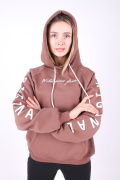 коричневый фото Женская толстовка 00604 купить в Одессе по оптовым ценам