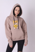 бежевый фото Женская толстовка  купить в Одессе по оптовым ценам