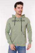оливковый фото Мужской свитшот 900640 купить в Одессе по оптовым ценам