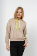 бежевый фото Женский свитшот К9.0620 купить в Одессе по оптовым ценам