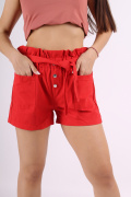 красный фото Женские шорты 8878 купить в Одессе по оптовым ценам