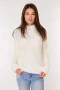 белый фото Женский свитер 4015 купить в Одессе по оптовым ценам