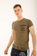хаки фото Мужская футболка E9. 00319 купить в Одессе по оптовым ценам