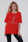 красный фото Женская футболка K9.00282 купить в Одессе по оптовым ценам