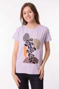 сиреневый фото Женская футболка 900768 купить в Одессе по оптовым ценам