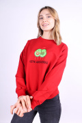 красный фото Женский свитшот 1017 купить в Одессе по оптовым ценам