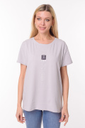 серый фото Женская футболка 900699 купить в Одессе по оптовым ценам
