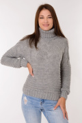серый фото Женский свитер 4012 купить в Одессе по оптовым ценам
