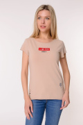 бежевый фото Женская футболка K9.00725 купить в Одессе по оптовым ценам