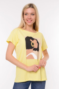 желтый фото Женская футболка 900610 купить в Одессе по оптовым ценам