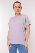 лиловый фото Женская футболка 900676 купить в Одессе по оптовым ценам