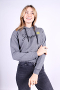серый фото Женский свитшот К9.00596 купить в Одессе по оптовым ценам