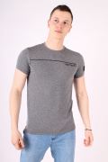 серый фото Мужская футболка 0634 купить в Одессе по оптовым ценам