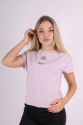 сиреневый фото Женская футболка 1074 купить в Одессе по оптовым ценам