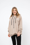 бежевый фото Женская толстовка K9.0640 купить в Одессе по оптовым ценам