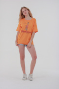 оранжевый фото Женская футболка K9.00282 купить в Одессе по оптовым ценам