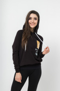 черный фото Женский свитшот К9.0660 купить в Одессе по оптовым ценам