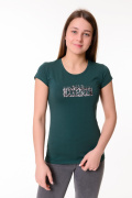 зеленый фото Женская футболка К9.0729 купить в Одессе по оптовым ценам