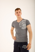 серый фото Мужская футболка E9. 00324 купить в Одессе по оптовым ценам