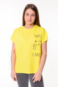 желтый фото Женская футболка К9.0686 купить в Одессе по оптовым ценам