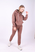 коричневый фото Женский спортивный костюм 00603 купить в Одессе по оптовым ценам