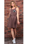 коричневый фото Женское платье k9.00085 купить в Одессе по оптовым ценам