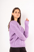 фиолетовый фото Женский свитер 4003 купить в Одессе по оптовым ценам