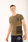хаки фото Мужская футболка E9. 00318 купить в Одессе по оптовым ценам