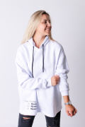 белый фото Женская толстовка 0378 купить в Одессе по оптовым ценам