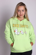салатовый фото Женская толстовка K9.0372 купить в Одессе по оптовым ценам