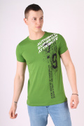 зеленый фото Мужская футболка 1006 купить в Одессе по оптовым ценам