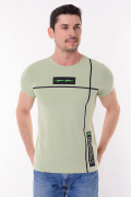 оливковый фото Мужская футболка 01004 купить в Одессе по оптовым ценам