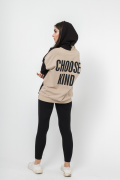 бежевый фото Женский свитшот К9.0608 купить в Одессе по оптовым ценам