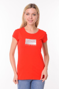 красный фото Женская футболка 900683 купить в Одессе по оптовым ценам