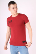 красный фото Мужская футболка 0727 купить в Одессе по оптовым ценам